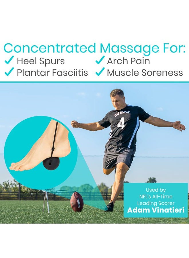 VIVE كرة لاكروس لتخفيف آلام التهاب اللفافة الأخمصية - أسطوانة تدليك للقدمين - مجموعة مدلك نقاط الزناد للآلام في القوس، تحرير اللفافة العضلية - مدلك عقد العضلات للعناية بالنساء والرجال - Image 2
