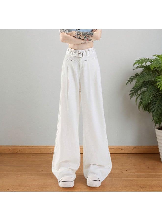 Tucano Tencel Lyocell Drapey Denim Wide-leg Pants High-waist Slimming And Heightening New Style Spring And Autumn Loose-fit Non-stick Jeans - Image 5