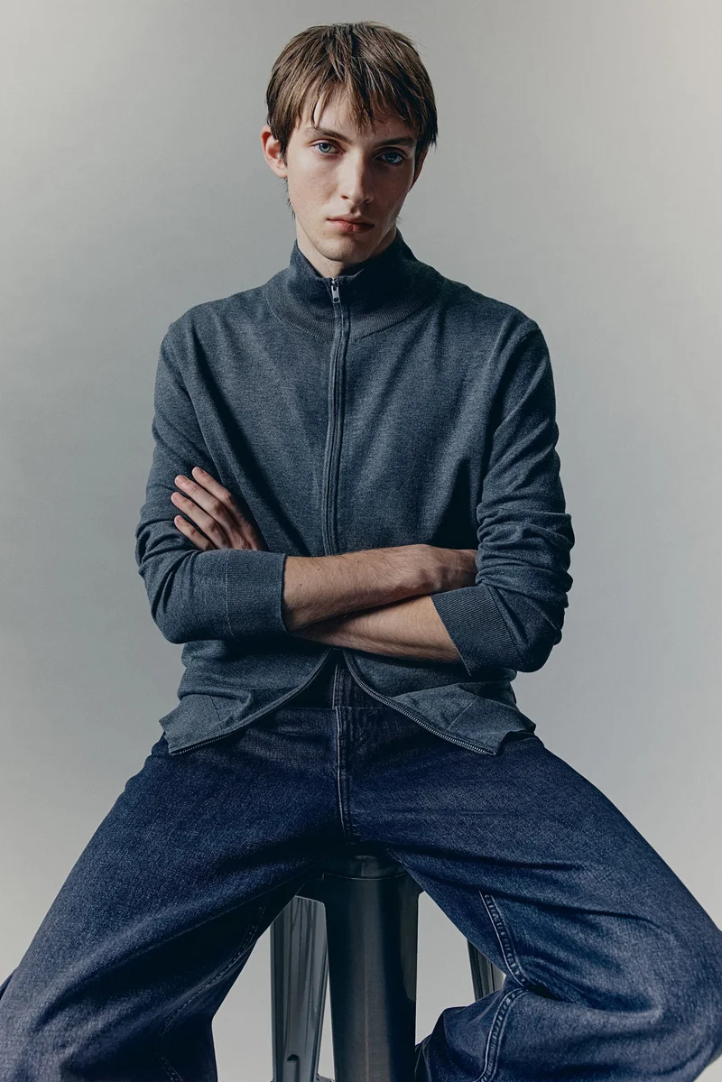 H&M Slim Fit Zip-through cardigan