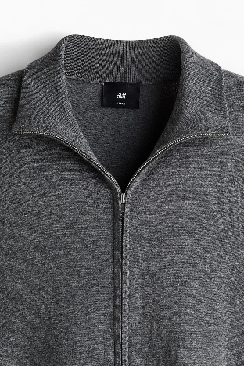 H&M Slim Fit Zip-through cardigan