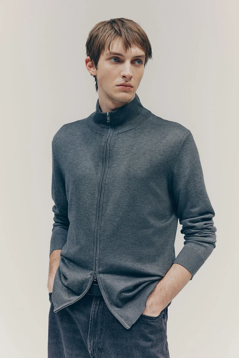 H&M Slim Fit Zip-through cardigan