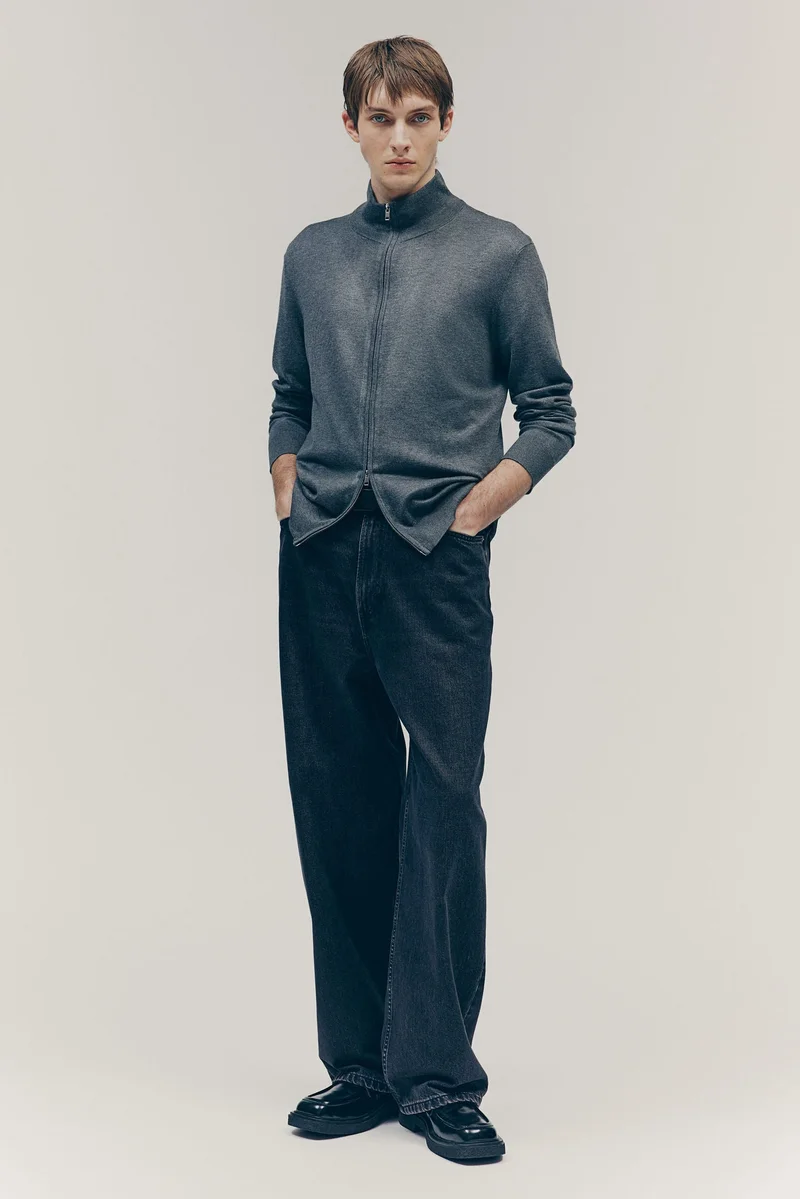 H&M Slim Fit Zip-through cardigan