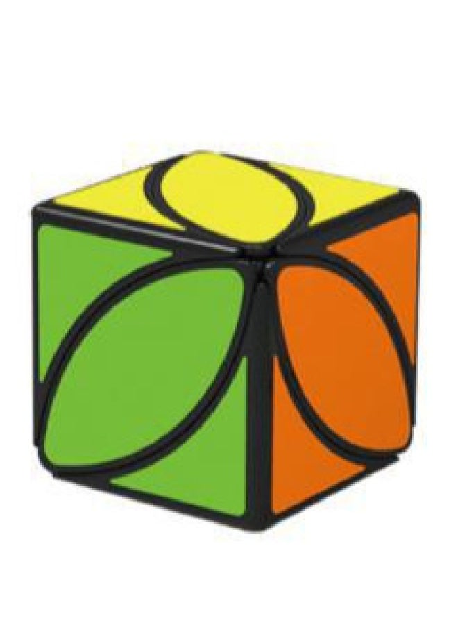 Generic - Source Custom Printed Black Background Maple Leaf Colorful Sticker Kidsren's Fun Puzzle Educational Toy Special-Shaped Rubik's Cube-Color:Maple Leaf White Background Light Embryo - Image 1