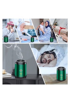 Oud Bukhoor Car USB Mini Type-C Power Rechargeable Incense Burner Decorations Green 9.8x7.4x6.7 cm  - Image 5