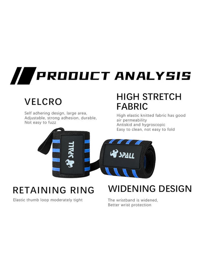 Spall Wrist Wrap Premium Quality Support For Men And Women In Weightlifting Bodybuilding Powerlifting And Strength Training With Heavy Duty Thumb Loop  - Image 2