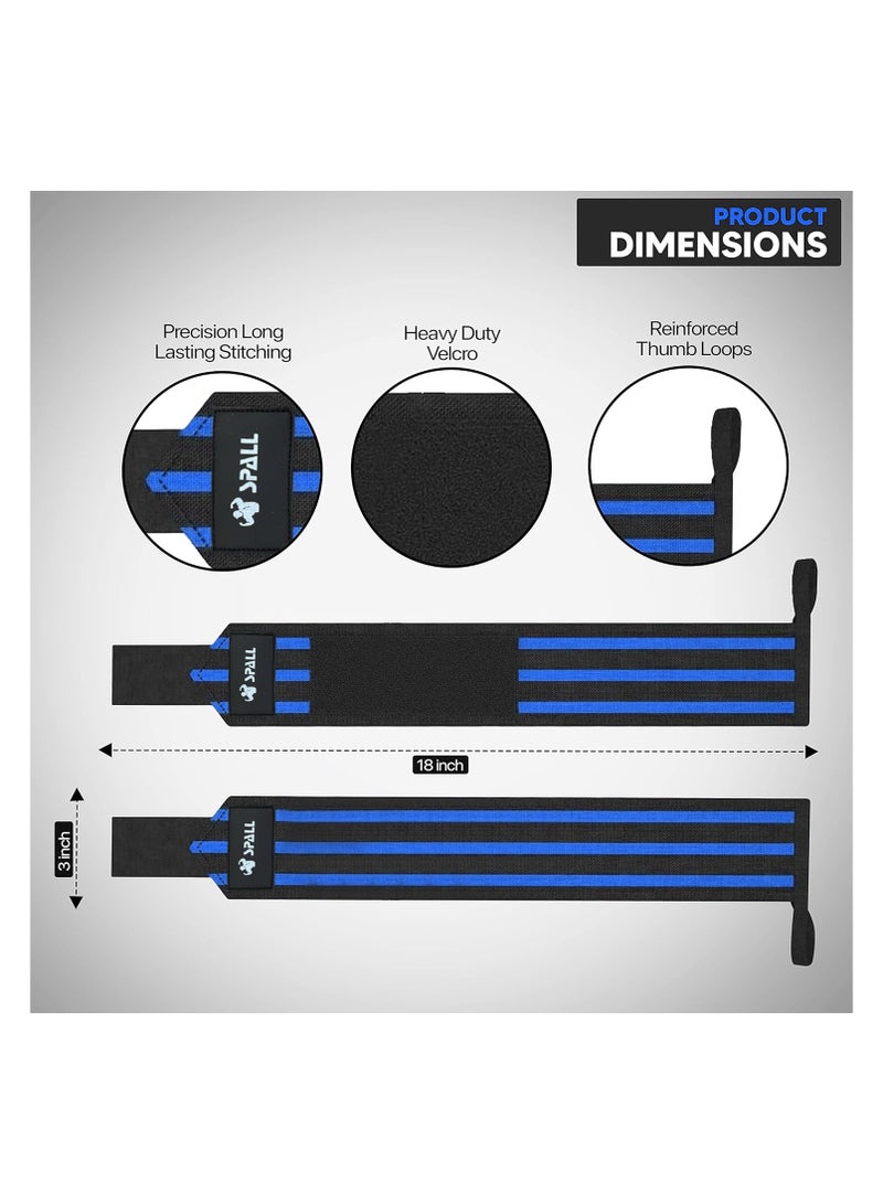 Spall Wrist Wrap Premium Quality Support For Men And Women In Weightlifting Bodybuilding Powerlifting And Strength Training With Heavy Duty Thumb Loop  - Image 4
