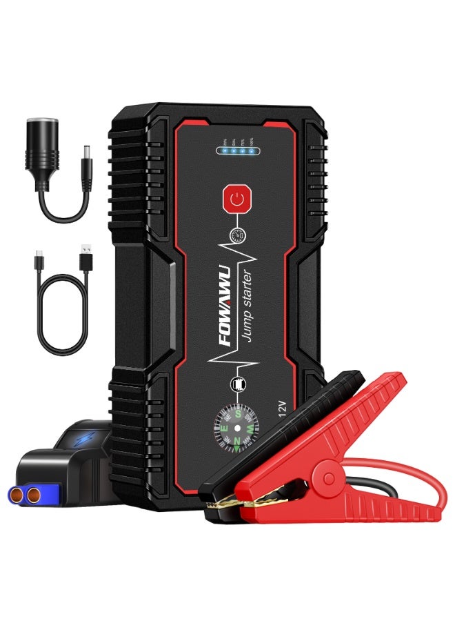 FOWAWU 6000A Car Jump Starter for 12V Car Battery Portable Battery Jumper Pack - Image 1
