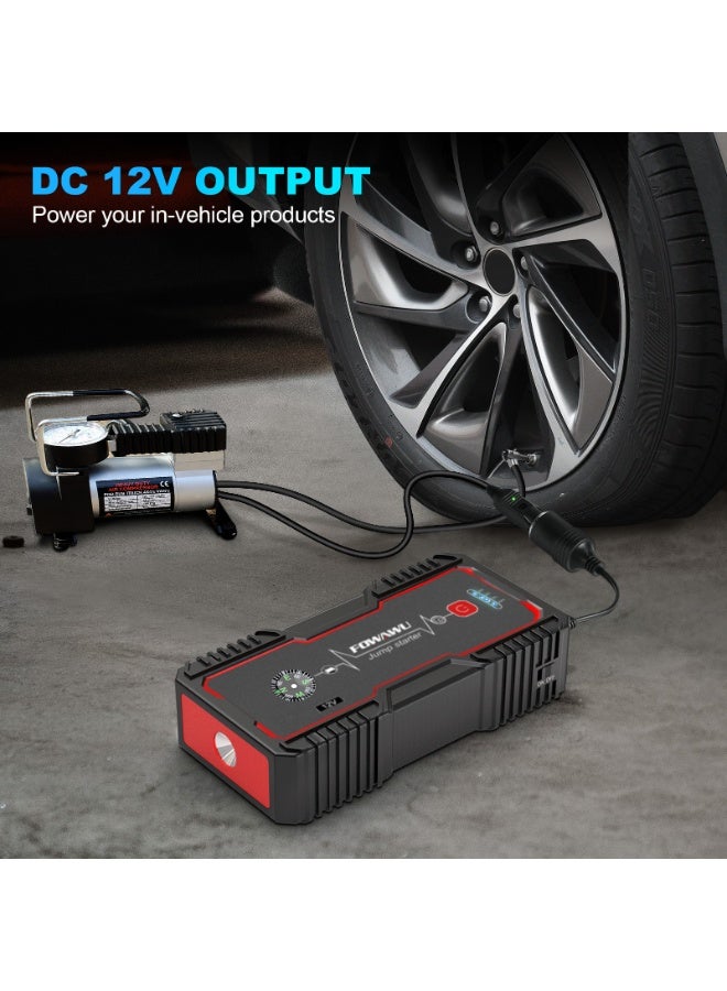 FOWAWU 6000A Car Jump Starter for 12V Car Battery Portable Battery Jumper Pack - Image 3