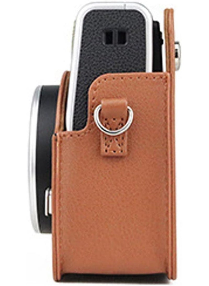 Camera Case for Mini 40， Instant Camera Protective Case Compatible with Instax Mini 40 Instant Film Camera (Brown) - Image 3