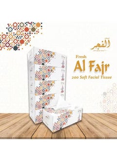 الفجر مناديل ورقية عالية الجودة للوجه 2 طبقة × 200 ورقة عبوة من 30  - Image 2