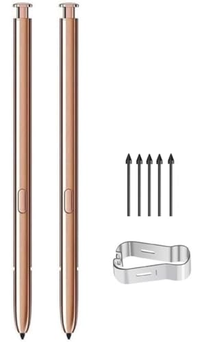 Qenw 2PCS Galaxy Note 20 Stylus Pen Replacement (Without-Bluetooth) for Samsung Galaxy Note 20 Ultra S Pen + Replacement Tips (Gold/Bronze) - Image 5