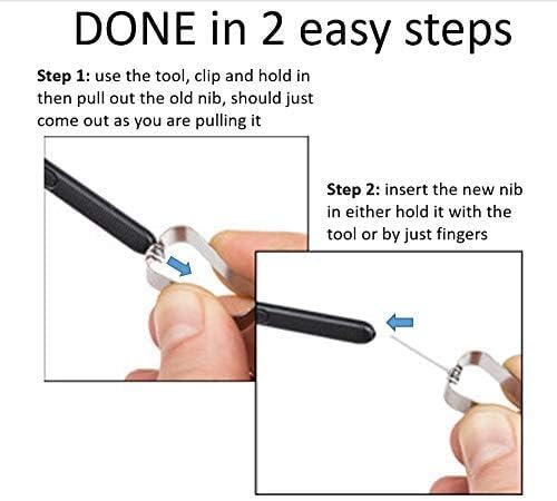Qenw 2PCS Galaxy Note 20 Stylus Pen Replacement (Without-Bluetooth) for Samsung Galaxy Note 20 Ultra S Pen + Replacement Tips (Gold/Bronze) - Image 4