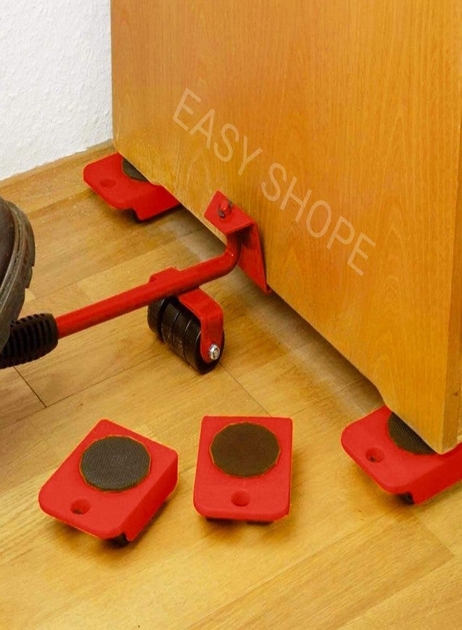 EASY SHOPE Furniture Shifting Tool/Heavy Furniture Lifter and Mover Tool Set Easy Furniture Shifting Tool Set/Furniture Lifter (RED Color) 1-pcs Set. - Image 1