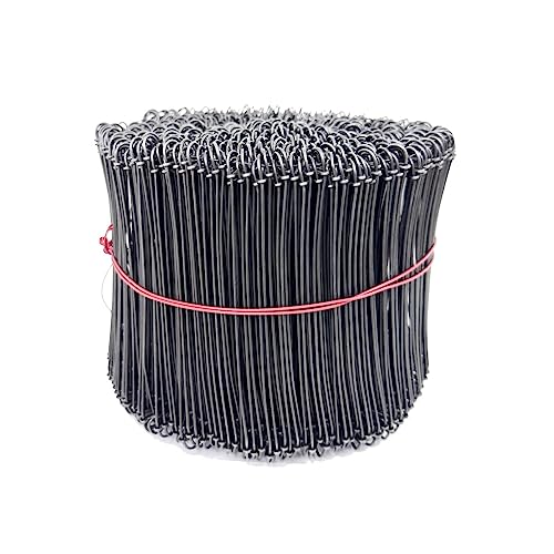 Zeluga 23-270 6in. 16 Gauge 1000 Pc. Black Annealed Steel Double Loop Reinforcement Cable Rebar Wire Ties - Image 2