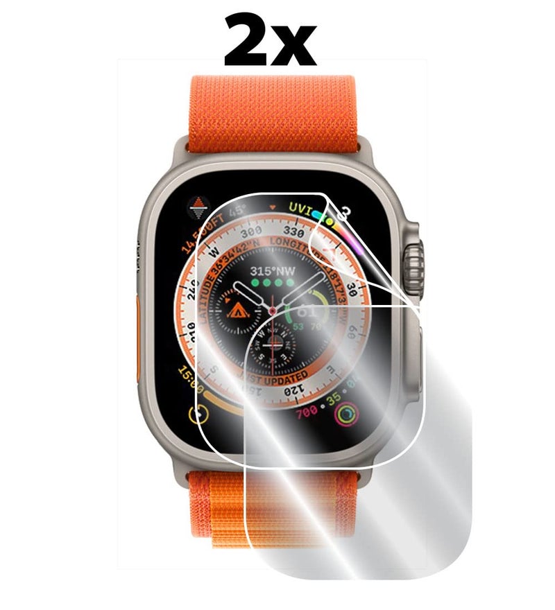 IPG for Watch Ultra 2-1 Hydrogel Screen Protector (2 Units) Invisible Ultra HD Clear Film Anti Scratch Guard-Smooth/Self-Healing/Bubble -Free for Ultra 2 - Image 2