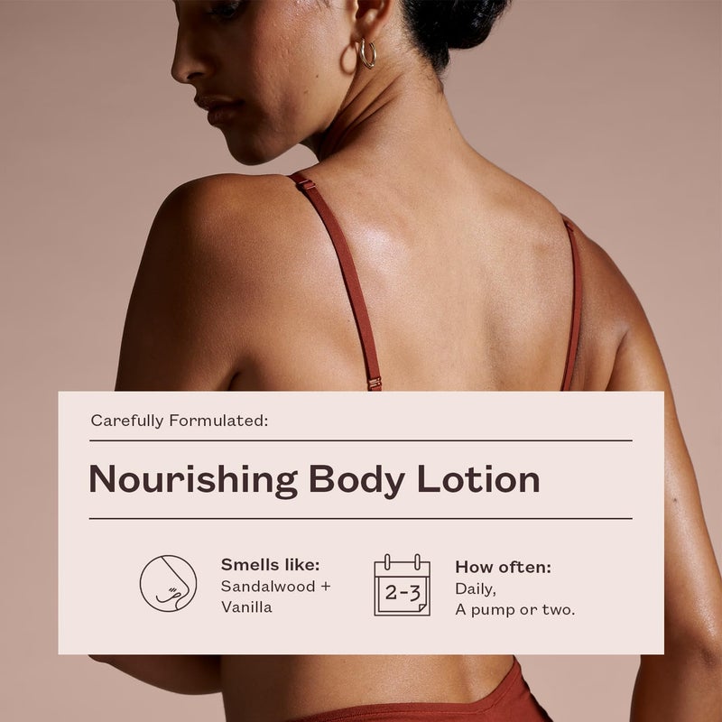 frank body Nourishing Body Lotion | Decadent Cream for Gentle, Calming & Long-Lasting Hydration | Oat Extract, Avocado Oil & Squalane | Sandalwood & Vanilla Scent | Vegan & Cruelty Free | 250ml - Image 4