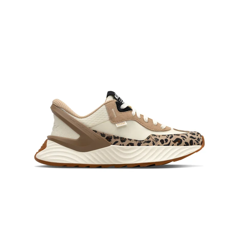 Kizik Women's Monaco - Tan / White Animal Print