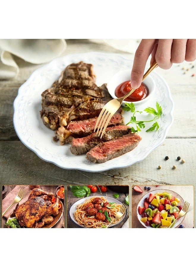 24 Piece Golden Western Food Gift Box Set Tableware Set For Home Kitchen Restaurant Hotel Gatherings Picnic Dining - Image 4