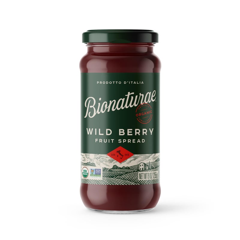 Bionaturae Organic Wild Berry Fruit Spread - Jelly Organic, Non-GMO, USDA Certified, No Sugar Added, No Preservatives, Organic Fruit Jam, Jam Organic, Made in Italy - 9 Oz - Image 3