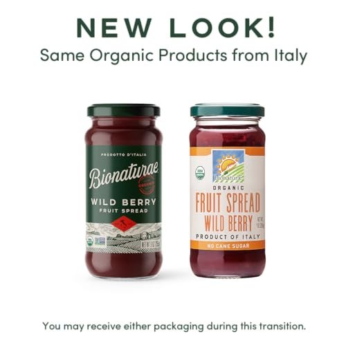 Bionaturae Organic Wild Berry Fruit Spread - Jelly Organic, Non-GMO, USDA Certified, No Sugar Added, No Preservatives, Organic Fruit Jam, Jam Organic, Made in Italy - 9 Oz - Image 2