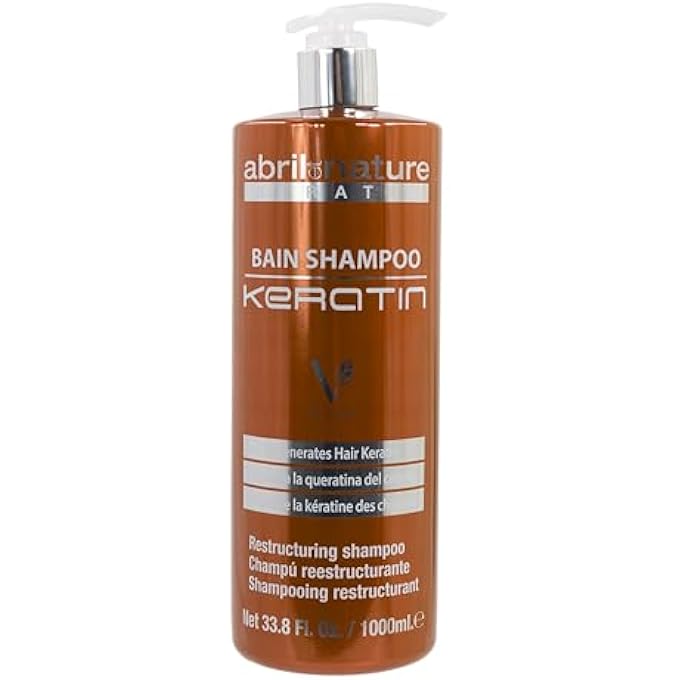 abril et nature | KERATIN HAIR REPAIR AND STRENGTHENING | PROFESSIONAL HAIR SALON SHAMPOO WITH KERATIN | DAMAGED HAIR | TOTAL REPAIR AND ANTIBREAK  1000ML - Image 2