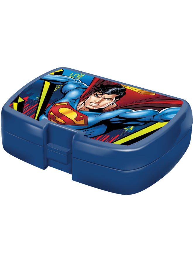 DC Superman 5 in 1 Value Pack (16" Trolley Bag with Lunch Box, Lunch bag, Water Bottle and Pencil Case)