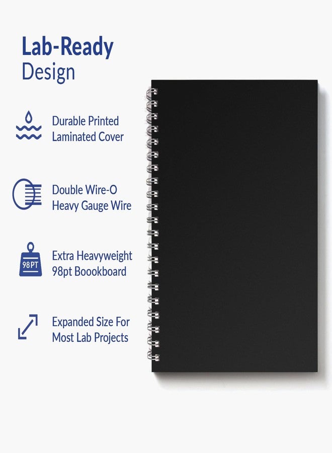 Vela Sciences Advanced W7-A Expanded Wirebound Lab Notebook, 9.25 x 11.75 in (23.5 x 30 cm), 144 Pages, Double Wire Looped, 70lb Heavyweight Paper (1-Pack, Ruled) - Image 3