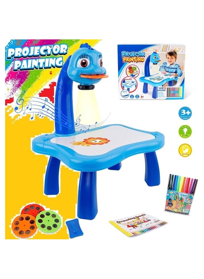 صندوق العاب لوحة بروجيكتور تعليمية للرسم، فن الرسم الجذاب والمتين، مجموعة ألعاب ذكية مكتبية - Image 4