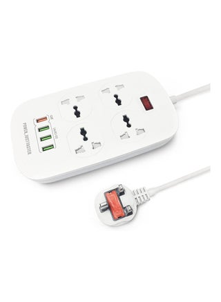 Extension Cord with 4 Power Sockets and 4 USB Slots, 4 Way Power Strip with Fast PD Charging USB QC 3.0 , Heavy Duty Extension Lead 2m - pzsku/Z4CB40F6E0EA7A4685658Z/45/_/1710731817/3cf4fcef-c52a-4be9-81c8-0c56013b82e5