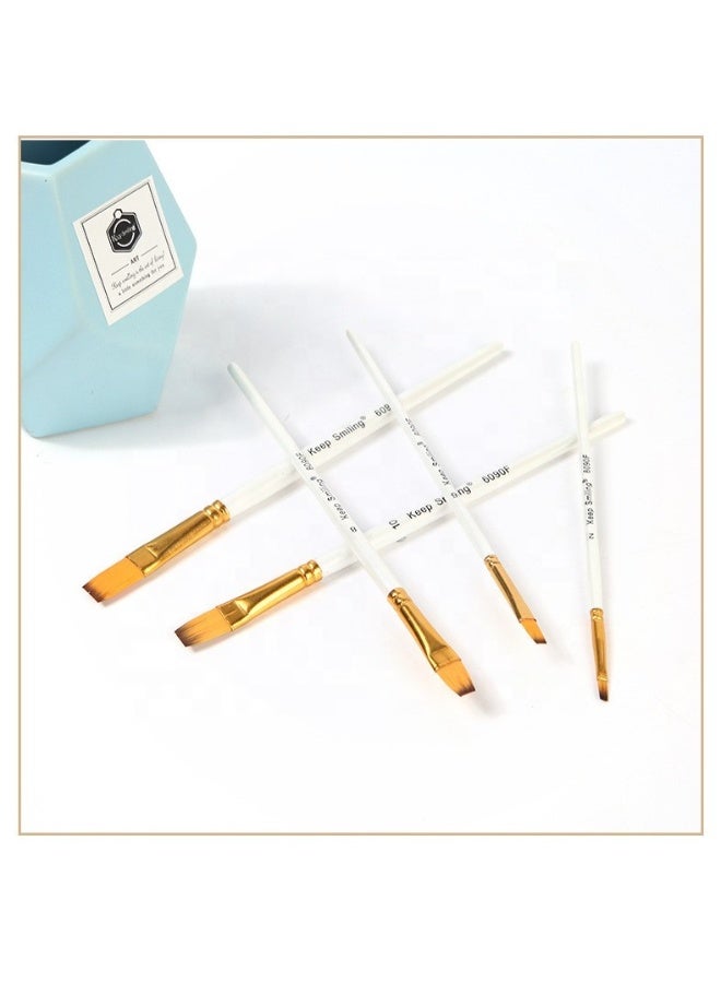 Keep Smiling 5PCS Professional Artist Brush Set for Oil, Acrylic & Watercolor - Image 3