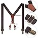 mifengda Kids Old Man Costume 100 Day of School Grandpa Costume for Boys 1920s Old Man Outfit Halloween Old Man Costume Dress Up Set Including Hat Bow Tie Beard Eyebrow Suspenders Glasses for Kids Boy - Image 4