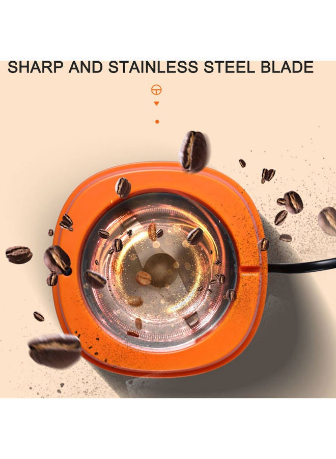 NIBEMINENT Coffee Grinder, Stainless Steel Adjustable Burr Mill white 21.00*12.00*12.00cm  - Image 1