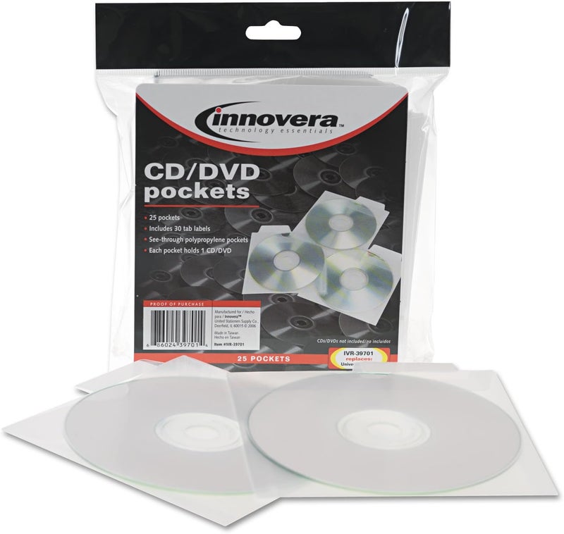 Innovera IVR39701  CD Pockets with Tab - Image 2