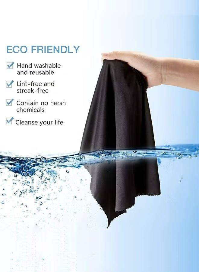 10 Pieces Microfiber Cleaning Cloths For Computers Eyeglasses Glasses Screen Camera Lens Touch LCD TV Screen Cell Phone Tablet Laptops IPad（ 15*18cm） - Image 4