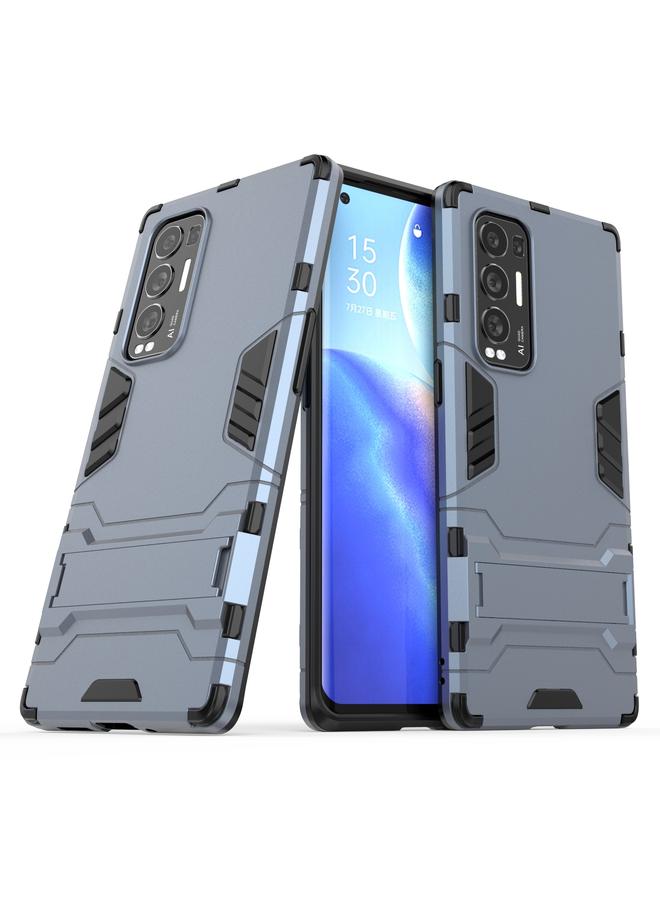 اس-توب جراب لهاتف OPPO Reno5 Pro Plus مصنوع من مادة PC + TPU ومضاد للصدمات مع حامل - Image 2