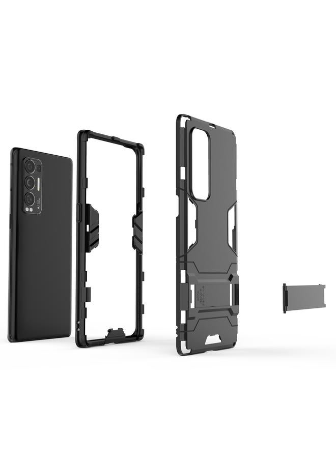اس-توب جراب لهاتف OPPO Reno5 Pro Plus مصنوع من مادة PC + TPU ومضاد للصدمات مع حامل - Image 3