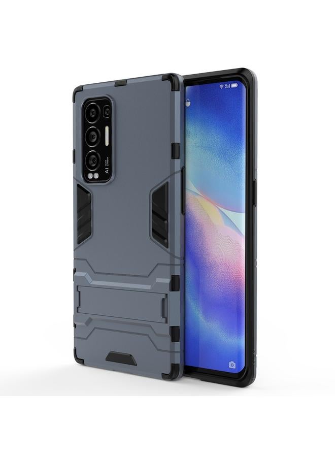 اس-توب جراب لهاتف OPPO Reno5 Pro Plus مصنوع من مادة PC + TPU ومضاد للصدمات مع حامل - Image 1