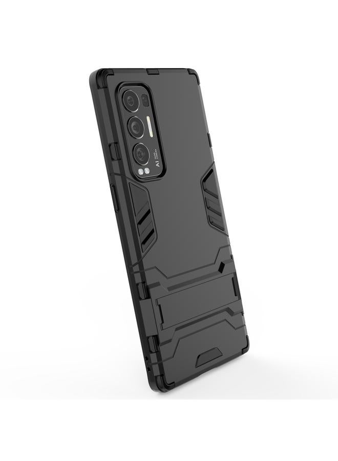 اس-توب جراب لهاتف OPPO Reno5 Pro Plus مصنوع من مادة PC + TPU ومضاد للصدمات مع حامل - Image 5