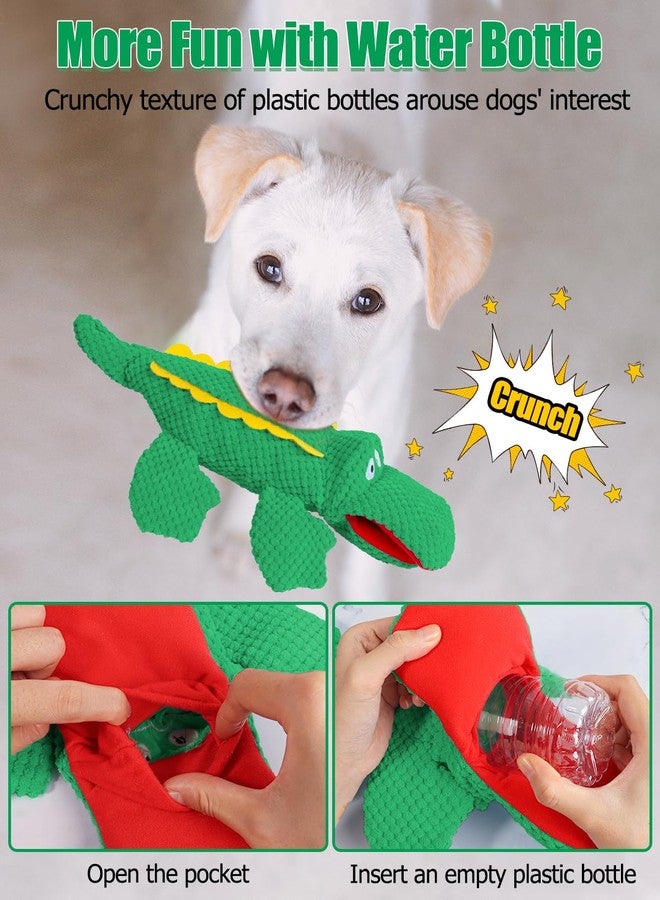SCHITEC Squeaky Dog Toys, No Stuffing Crinkle Plush Water Bottle Dog Toy, Interactive Squawking Puppy Teething Pet Chew Toy for Small Medium Large Dogs - Image 2
