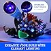JMBricklayer LED Light Kit Building Blocks Set 2x6 Blue Light Up Bricks with LightSensing Mode DIY Lighting Accessories Decoration Compatible with Major Upgrade - Image 4