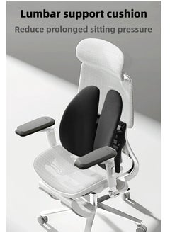 Generic Adjustable Lumbar Support Pillow Improve Lower Back PainRelief and Sitting Posture Adjustable Slider Ergonomic Memory Foam Back Cushion for Long Sitting for Office Chair Car Plane  - Image 1