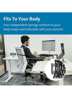 Generic Adjustable Lumbar Support Pillow Improve Lower Back PainRelief and Sitting Posture Adjustable Slider Ergonomic Memory Foam Back Cushion for Long Sitting for Office Chair Car Plane  - Image 5