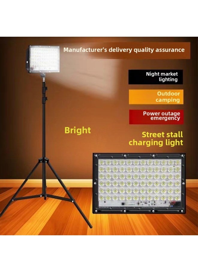 Generic Charged Lights Night Market Stall Lights D Spotlights Camping Outdoor Live Fill Lights Lightweight Retractable Lamp Stands Other-Specifications:415wh+ 2.1m Stand With Long Battery Life - Rechargeable Model (built-in Lithium Battery Does Not Require Wiring)  - Image 5