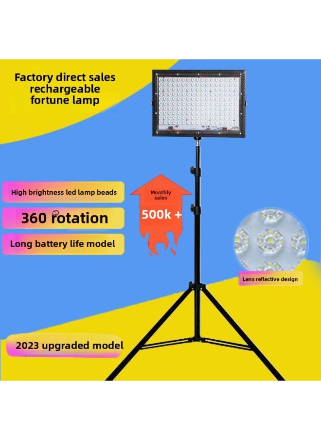 Generic Charged Lights Night Market Stall Lights D Spotlights Camping Outdoor Live Fill Lights Lightweight Retractable Lamp Stands Other-Specifications:415wh+ 2.1m Stand With Long Battery Life - Rechargeable Model (built-in Lithium Battery Does Not Require Wiring)  - Image 3