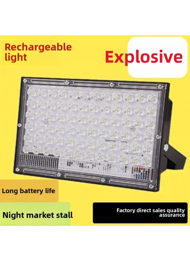 Generic Charged Lights Night Market Stall Lights D Spotlights Camping Outdoor Live Fill Lights Lightweight Retractable Lamp Stands Other-Specifications:415wh+ 2.1m Stand With Long Battery Life - Rechargeable Model (built-in Lithium Battery Does Not Require Wiring)  - Image 2