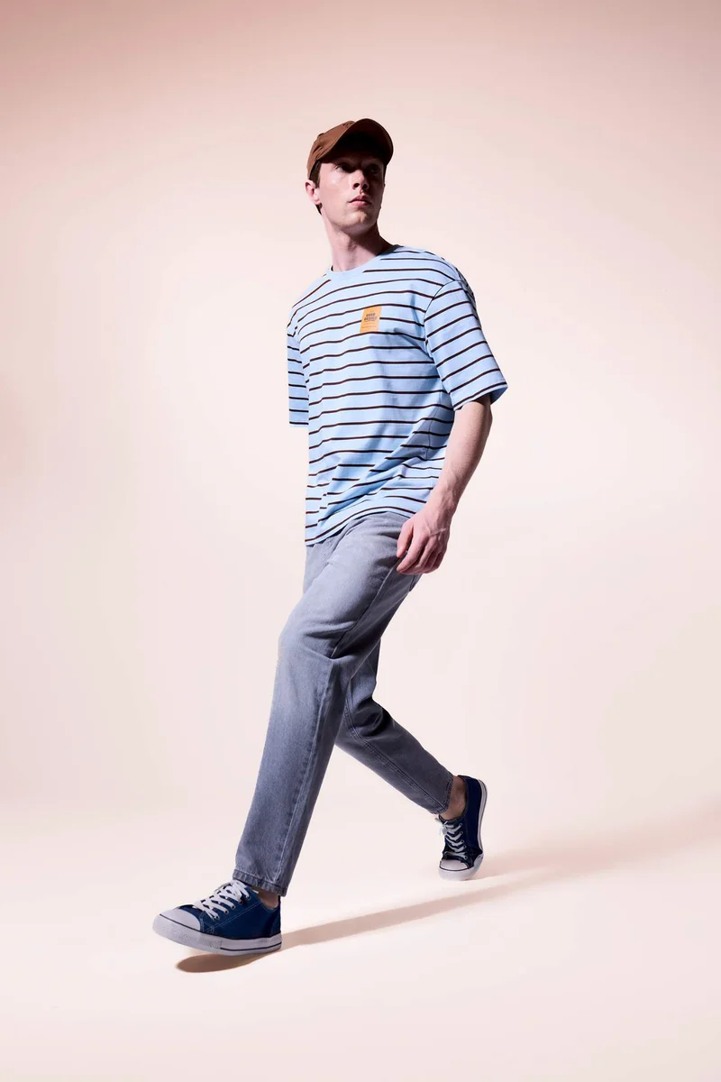 ديفاكتو Slim Tapered Fit Pants