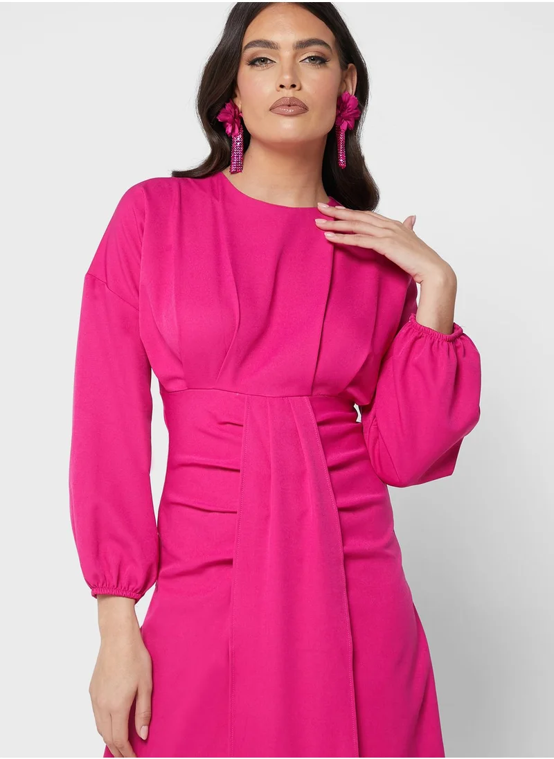 Khizana Cinched Waist Detail Dress