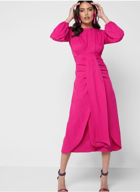 Tulip Hem Midi Dress