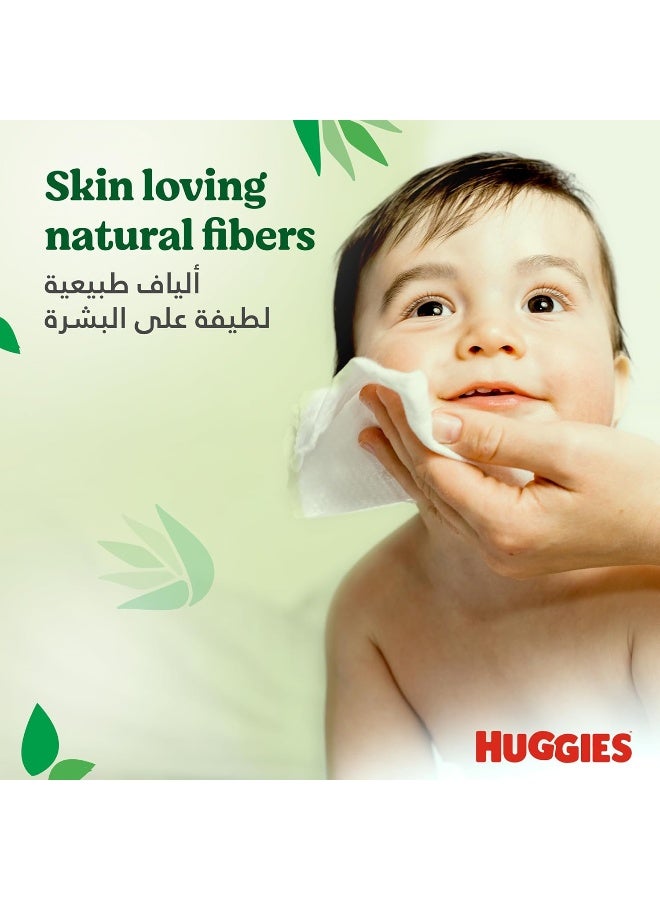 Huggies Natural Baby Wipes, Aloe Vera Wipes, 3 Pack x 56 Wipes (168 Wipes) - Image 5