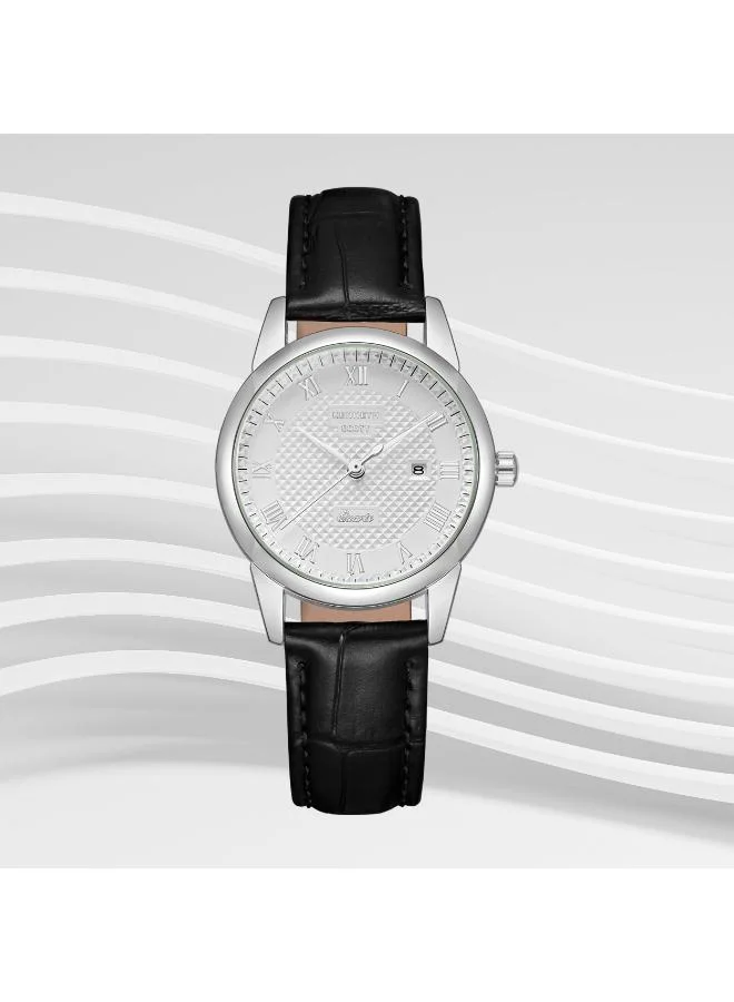 KENNETH SCOTT Women's Leather Analog Watch K23530-SLBW - 32x40 mm